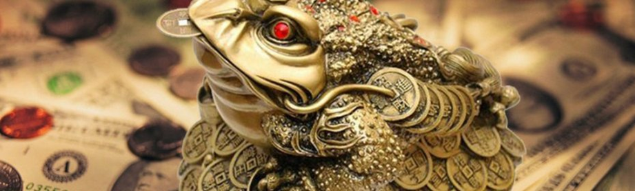 Një toad me një monedhë në gojë - një talisman për të tërhequr para